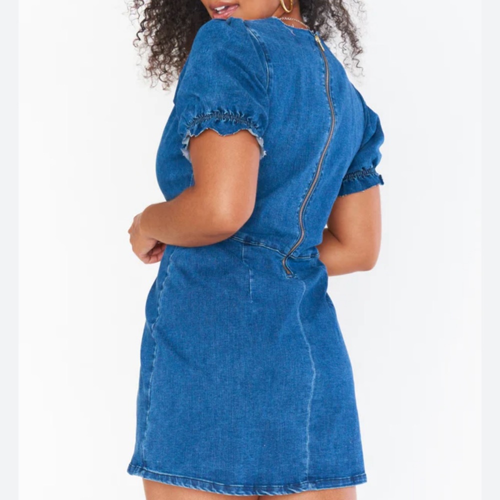 SHOW ME YOUR MUMU Zoey denim dress maritime blue - Picture 3 of 9